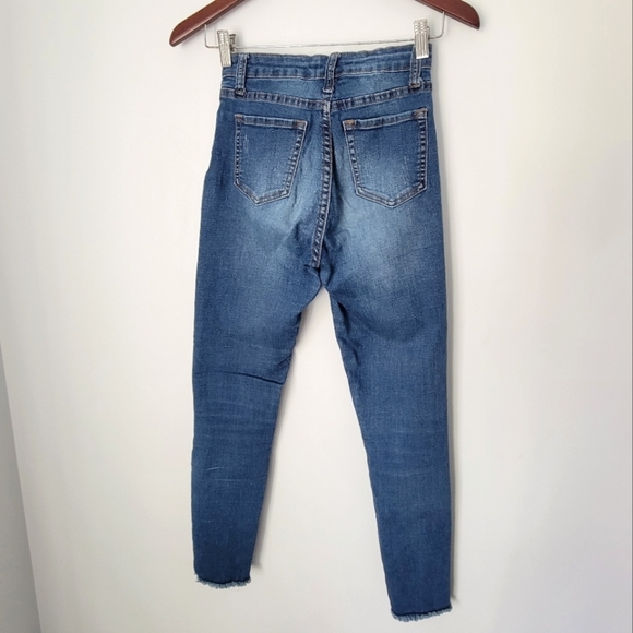 Papaya Distressed High-Rise Jeans - Size US 3 - Picture 3 of 5